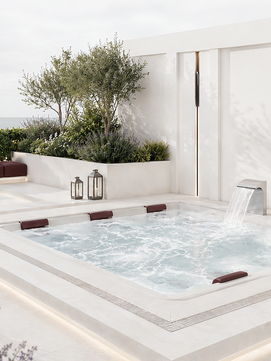 Outdoor Jacuzzi at Dhuleva One50