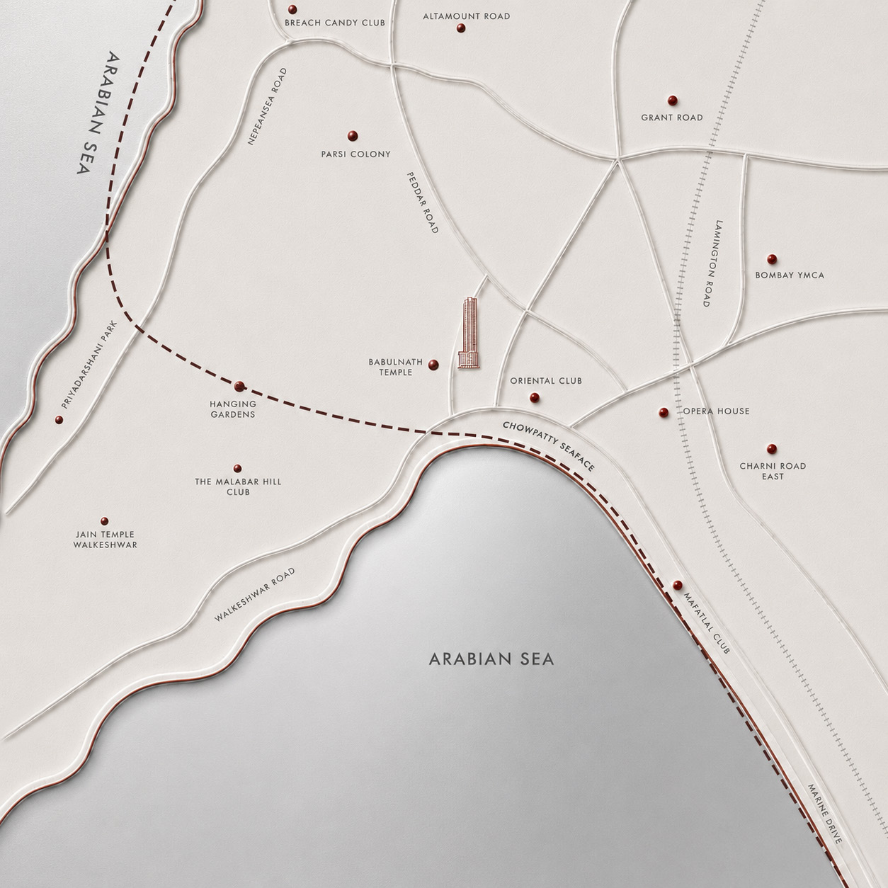 Dhuleva One50 location — Babulnath, South Bombay